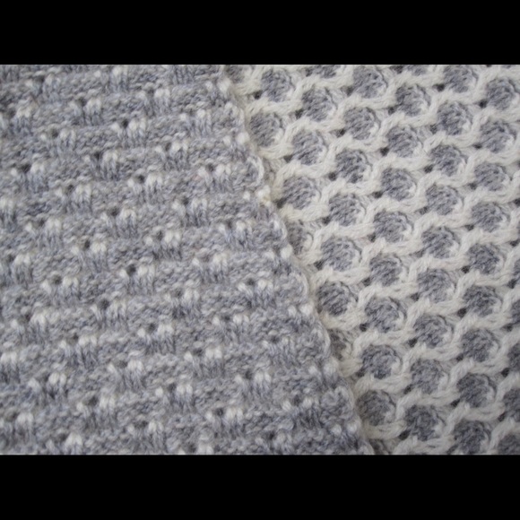 Chanel Mens Womens Cashmere Logo Embroidered Shawl - Picture 8 of 8